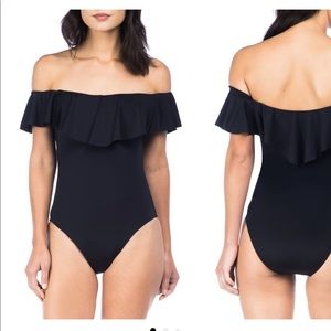 Trina Turk off the shoulder one piece